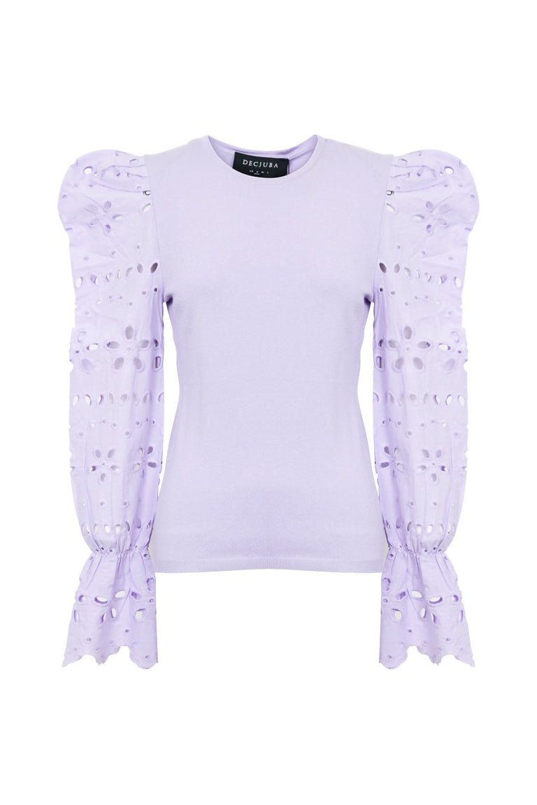 [TEST] Brie Broderie Sleeve Knit