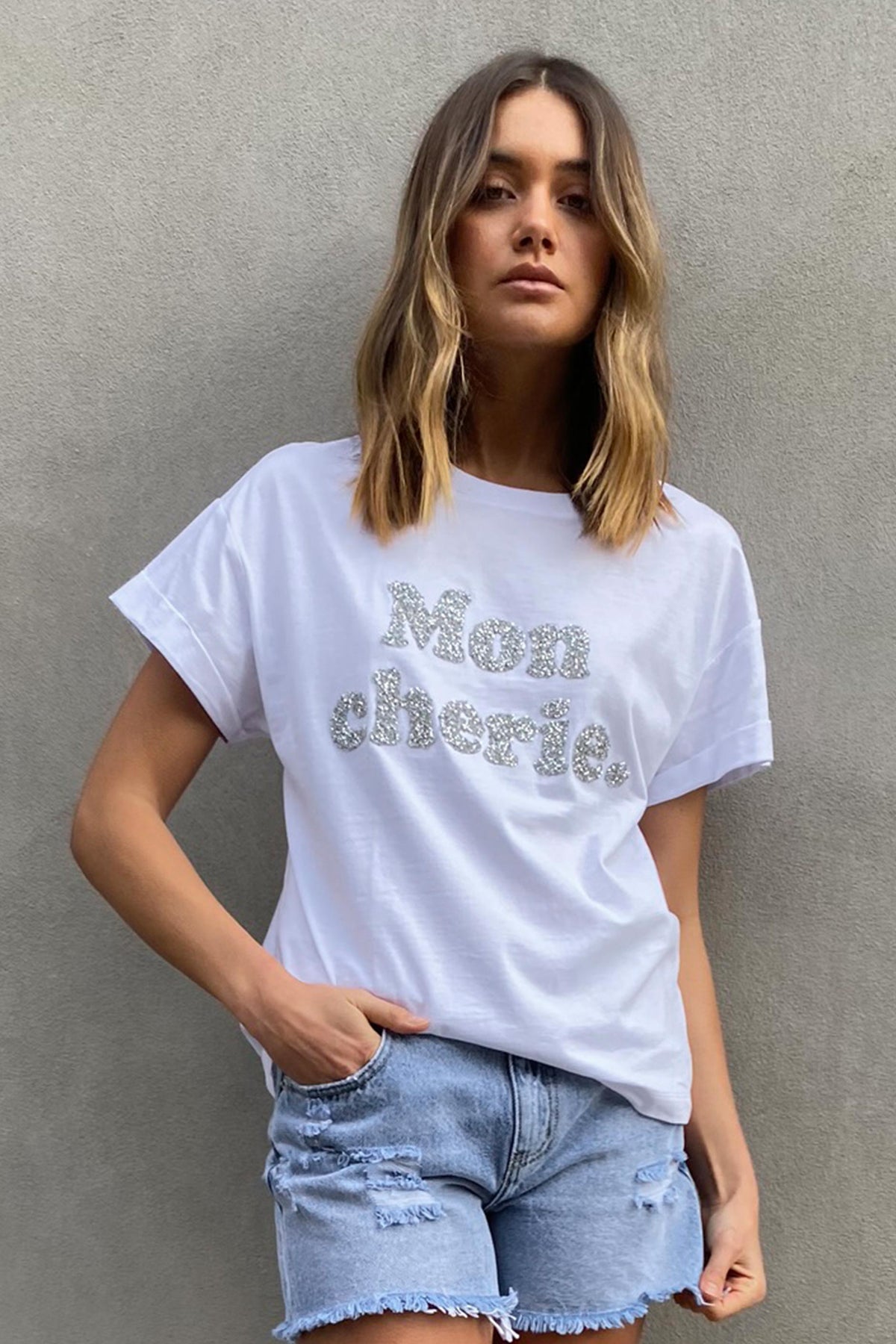 [TEST] Mon Cherie Embellished Tee