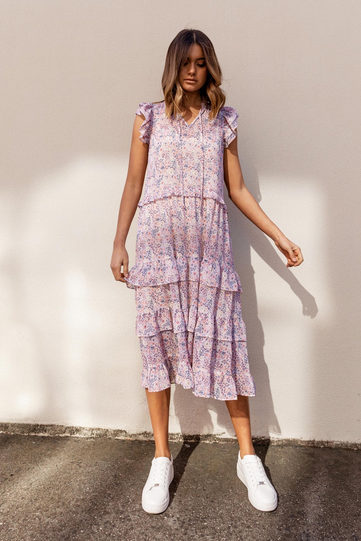 [TEST] Sophie Ruffle Midi Dress