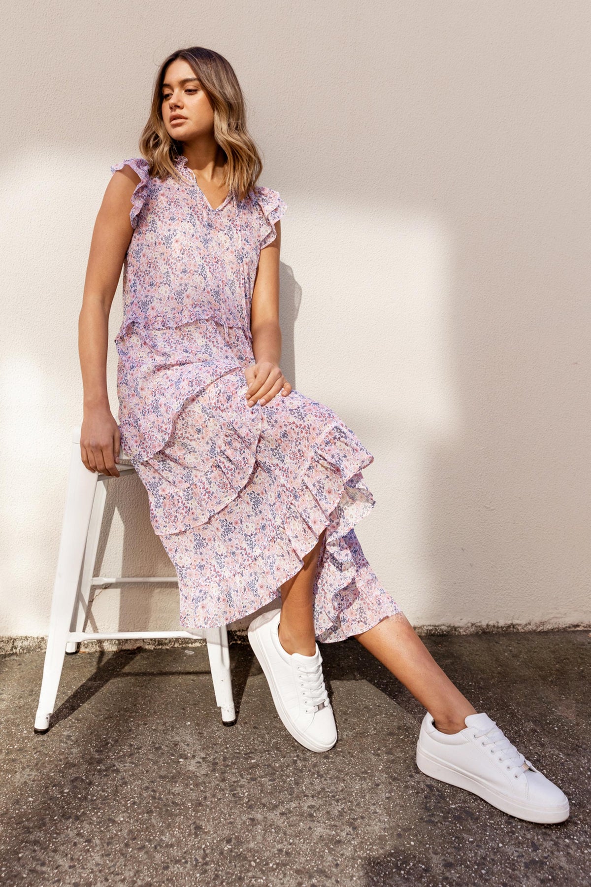[TEST] Sophie Ruffle Midi Dress
