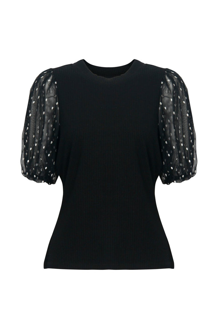 [TEST] Zoe Contrast Sleeve Tee