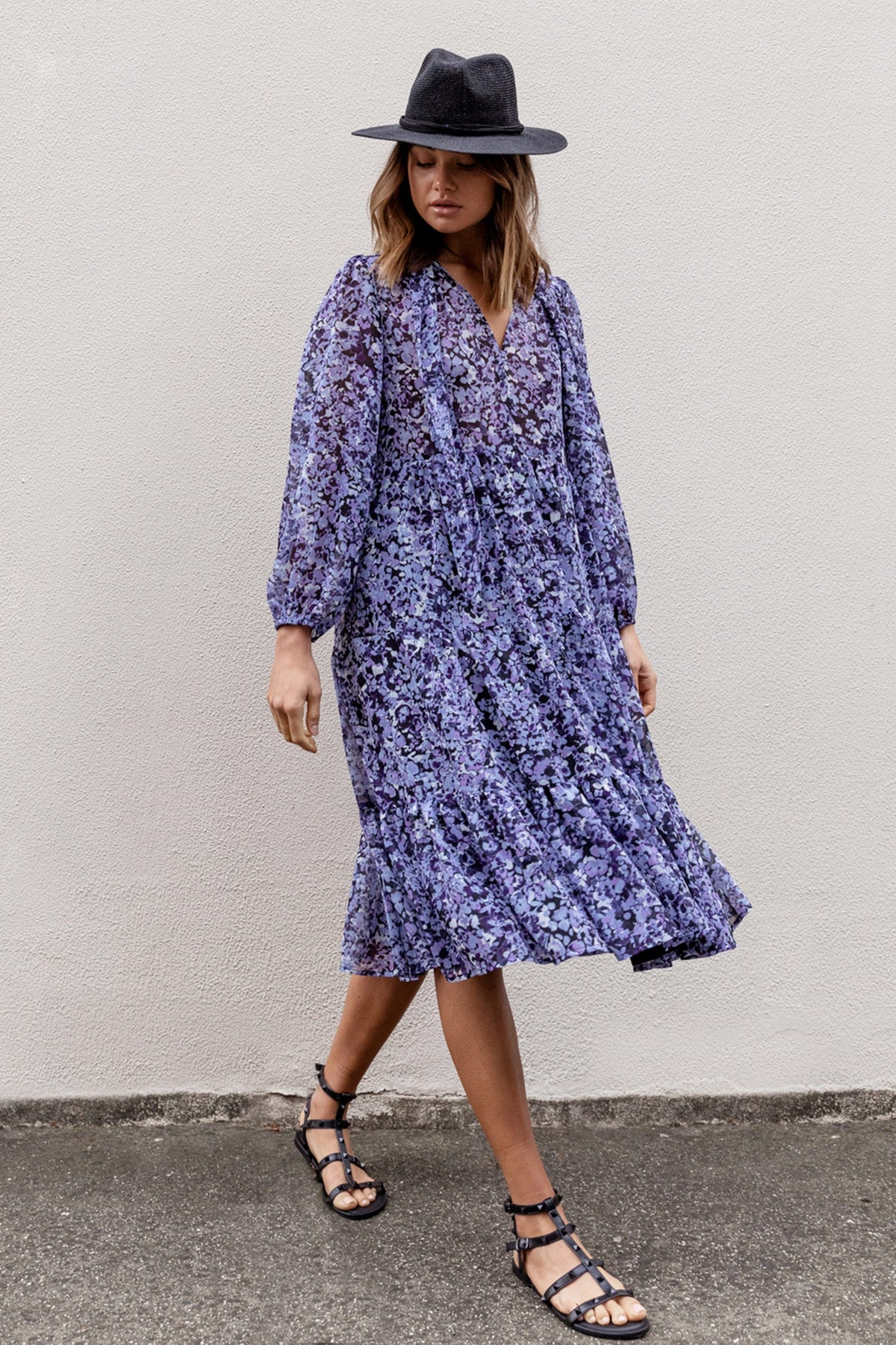 [TEST] Liv Tie Neck Midi Dress