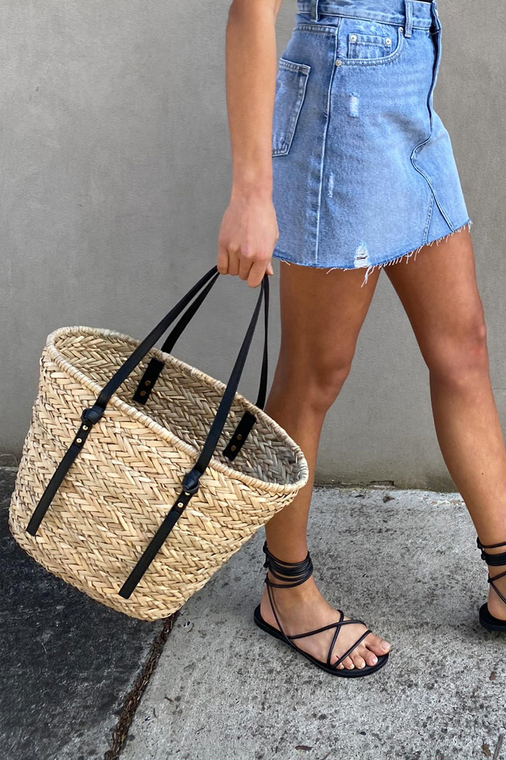 [TEST] Fleur Straw Tote Bag