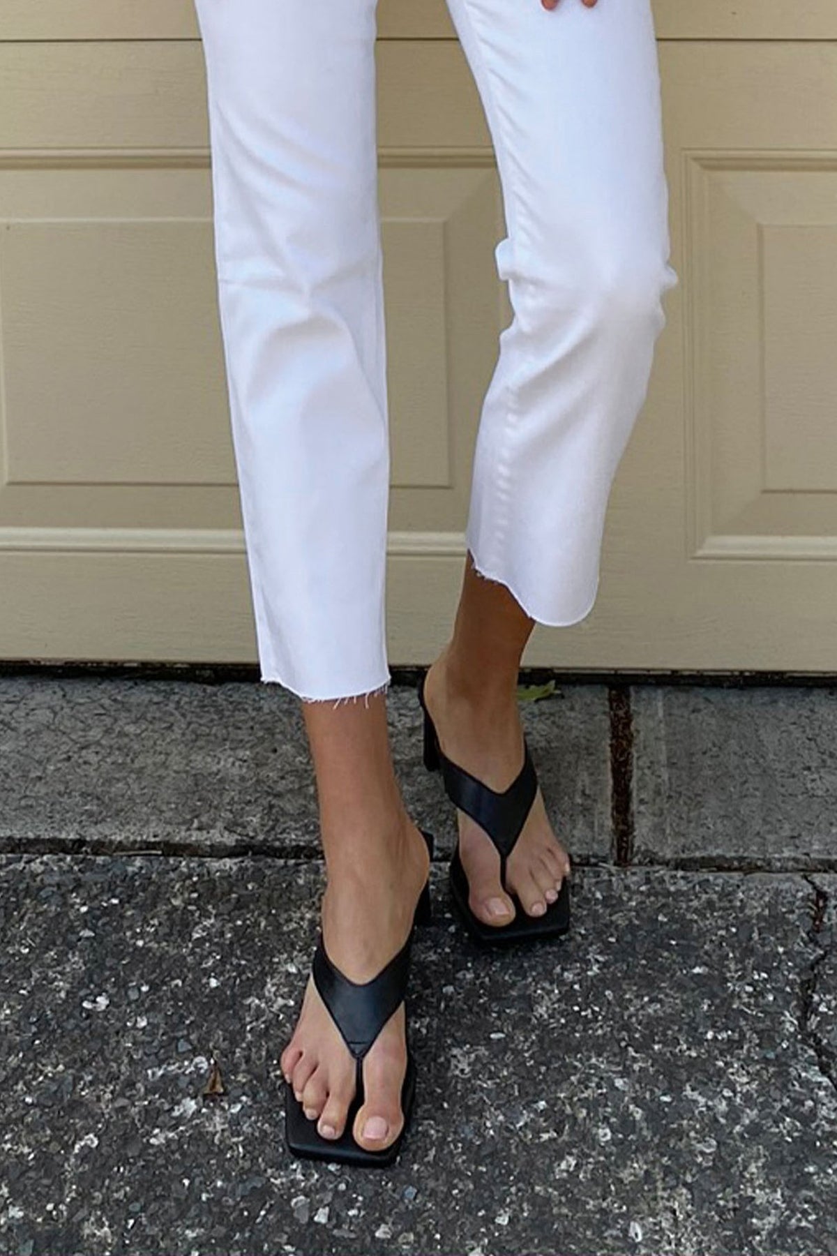 [TEST] Eden Wide Strap Thong Heel