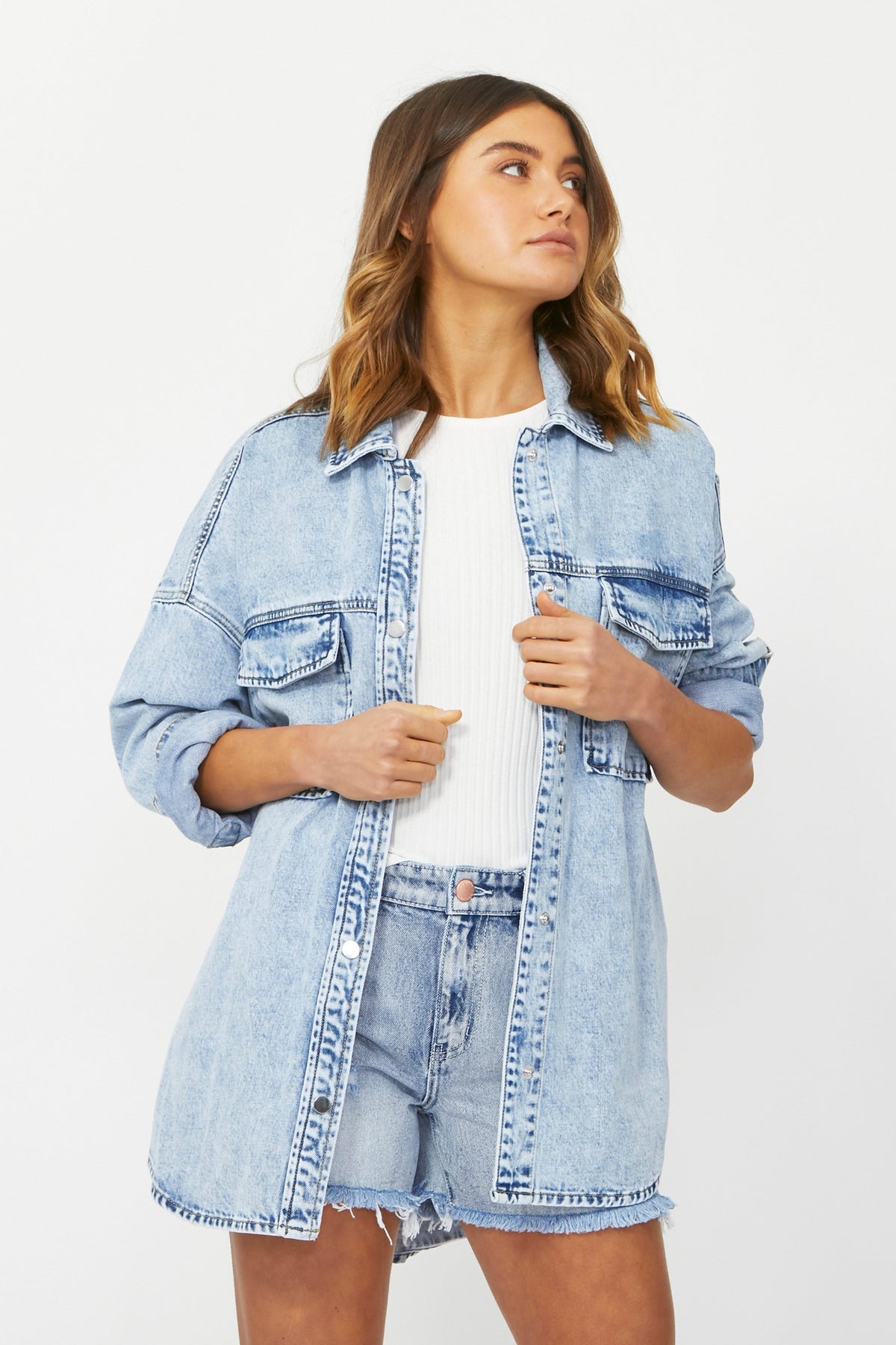 [TEST] Denim Shacket