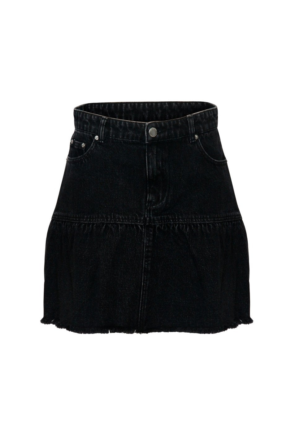[TEST] Winnie Ruffle Denim Skirt