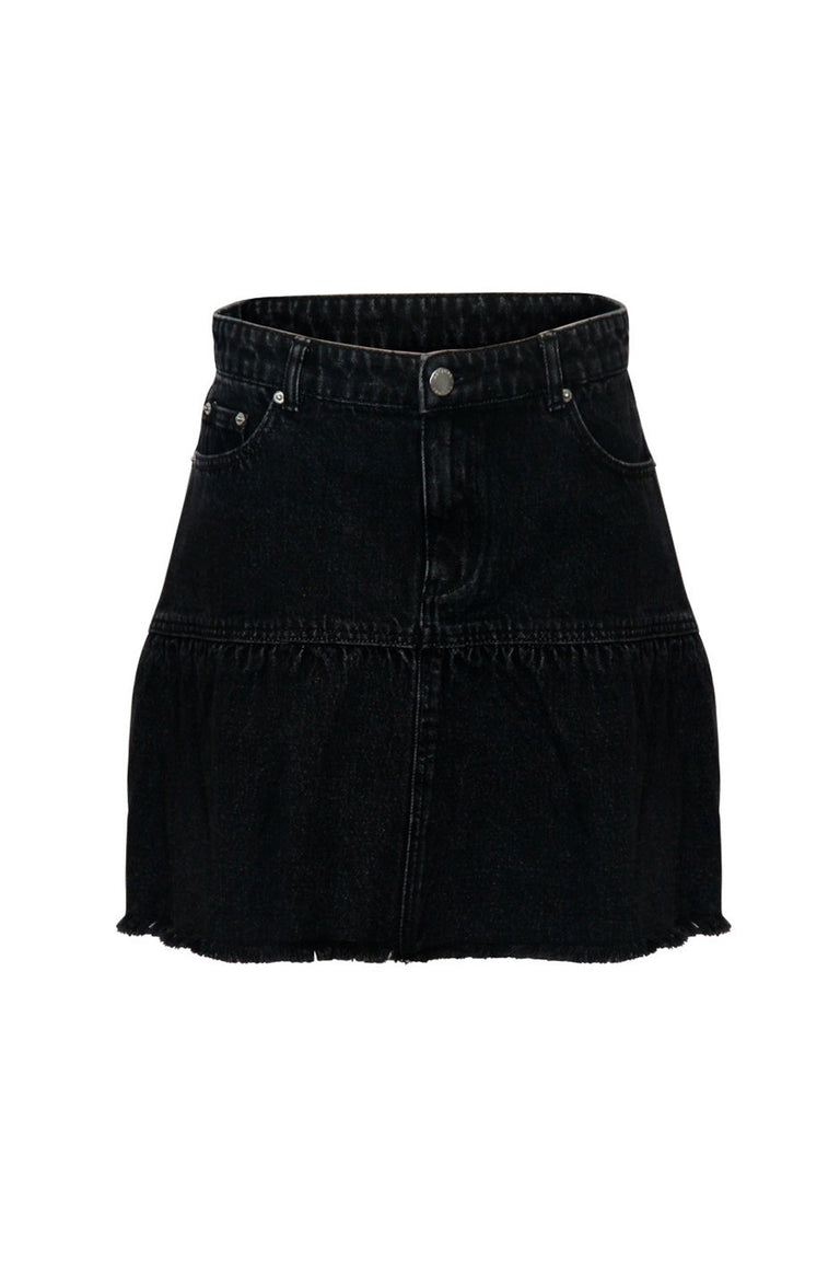 [TEST] Winnie Ruffle Denim Skirt