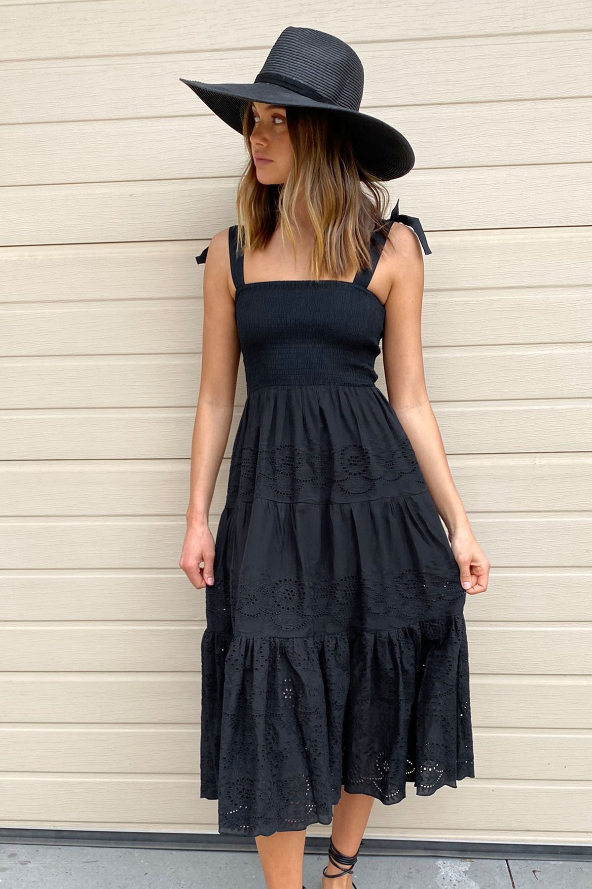 [TEST] Erina Broderie Midi Dress