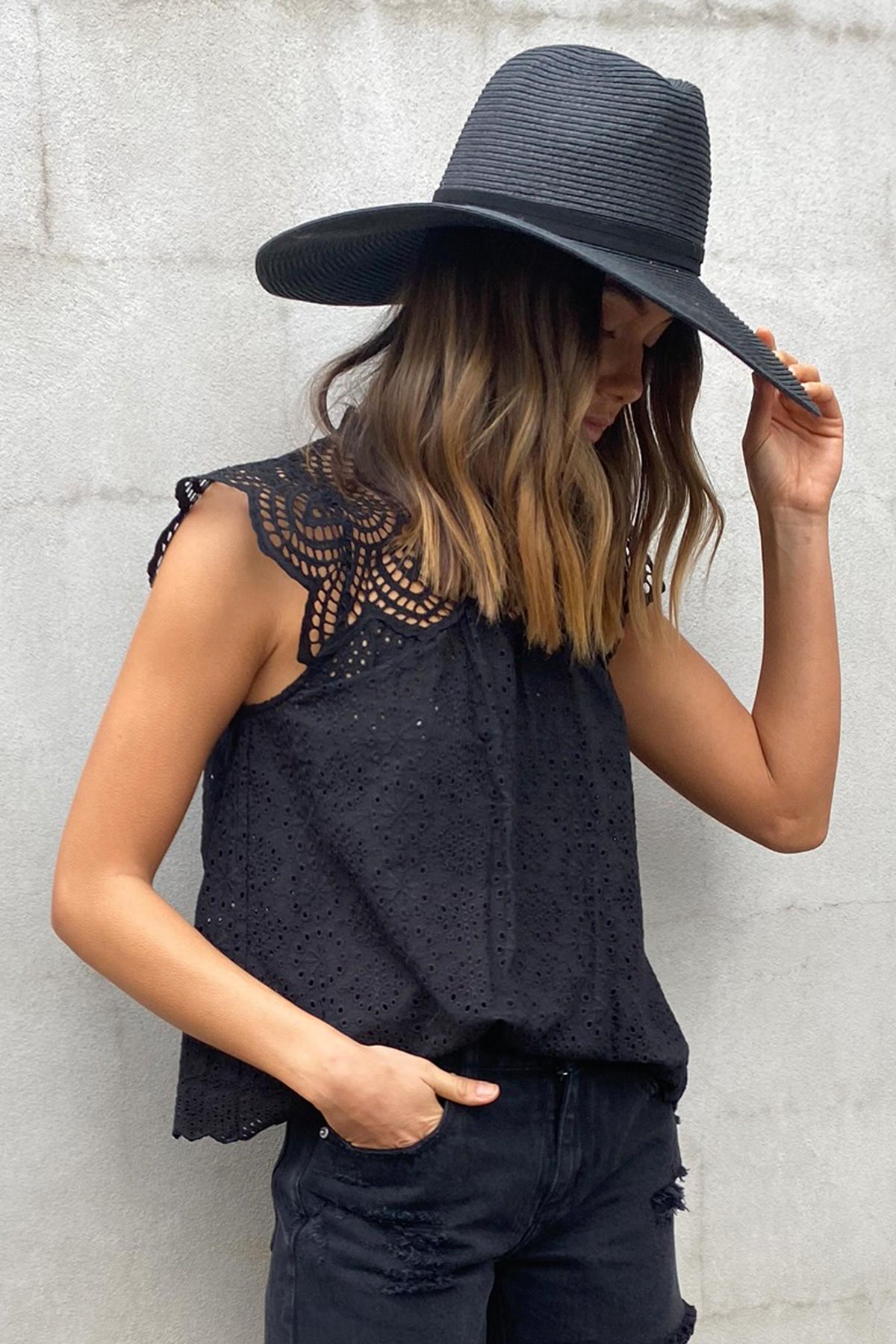 [TEST] Gina Broderie Blouse