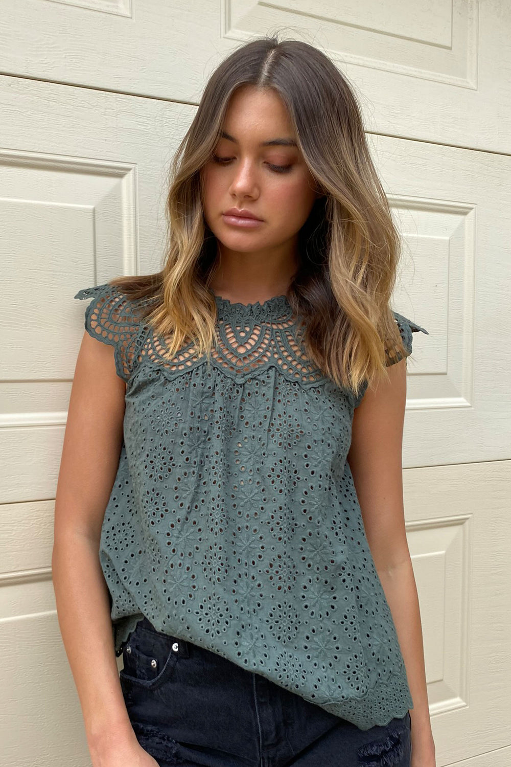 [TEST] Gina Broderie Blouse