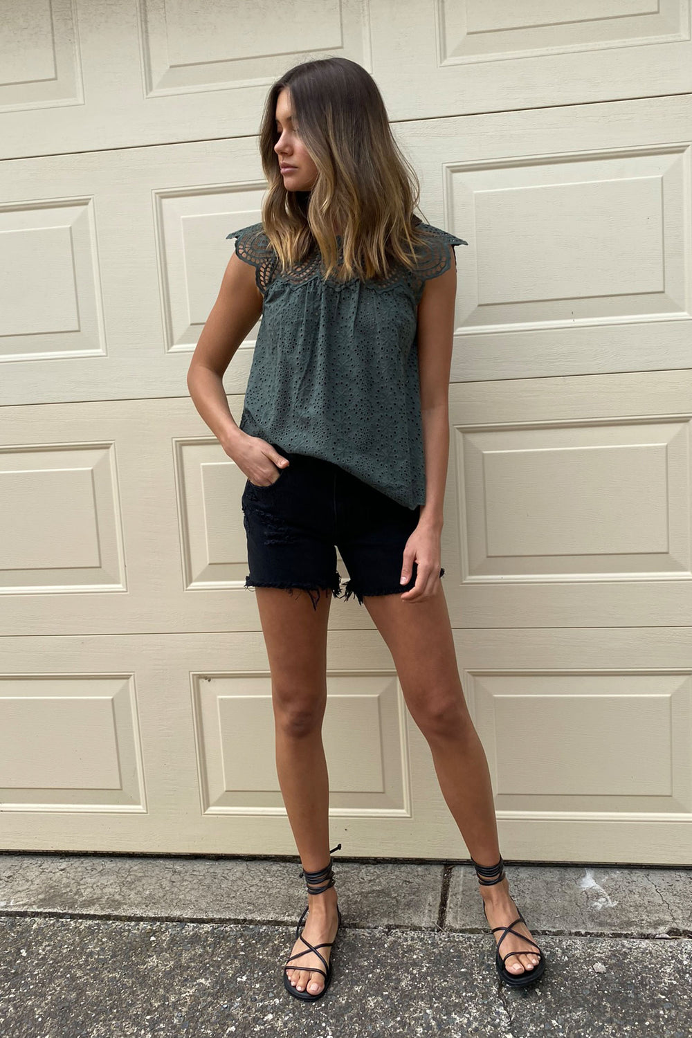 [TEST] Gina Broderie Blouse