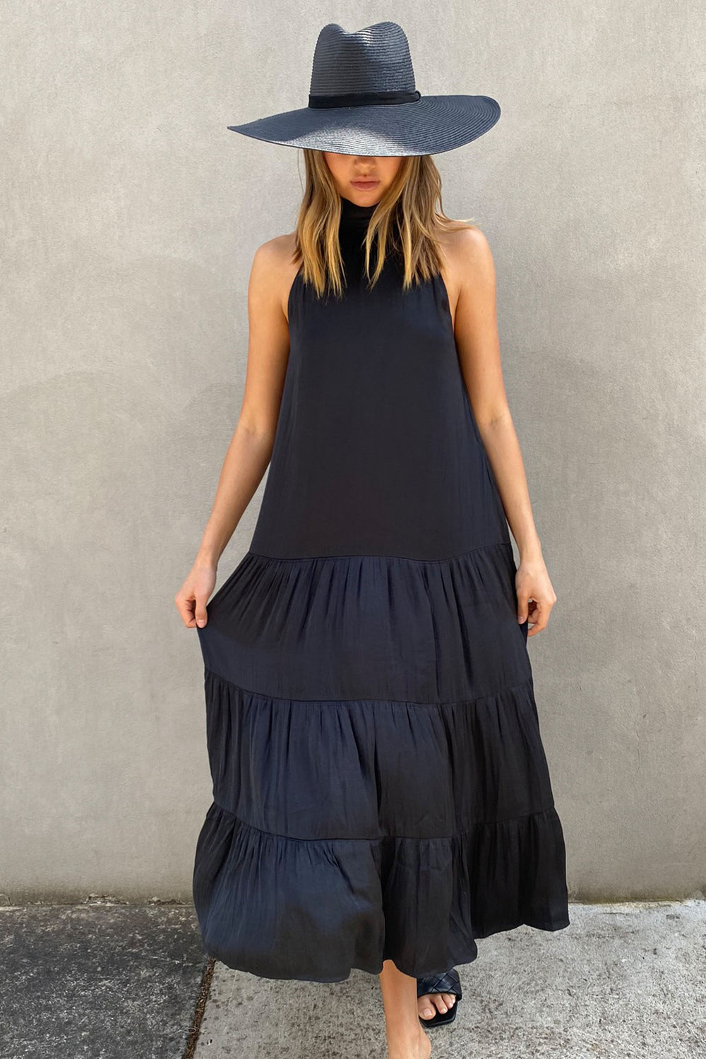 [TEST] Rowena High Neck Maxi Dress