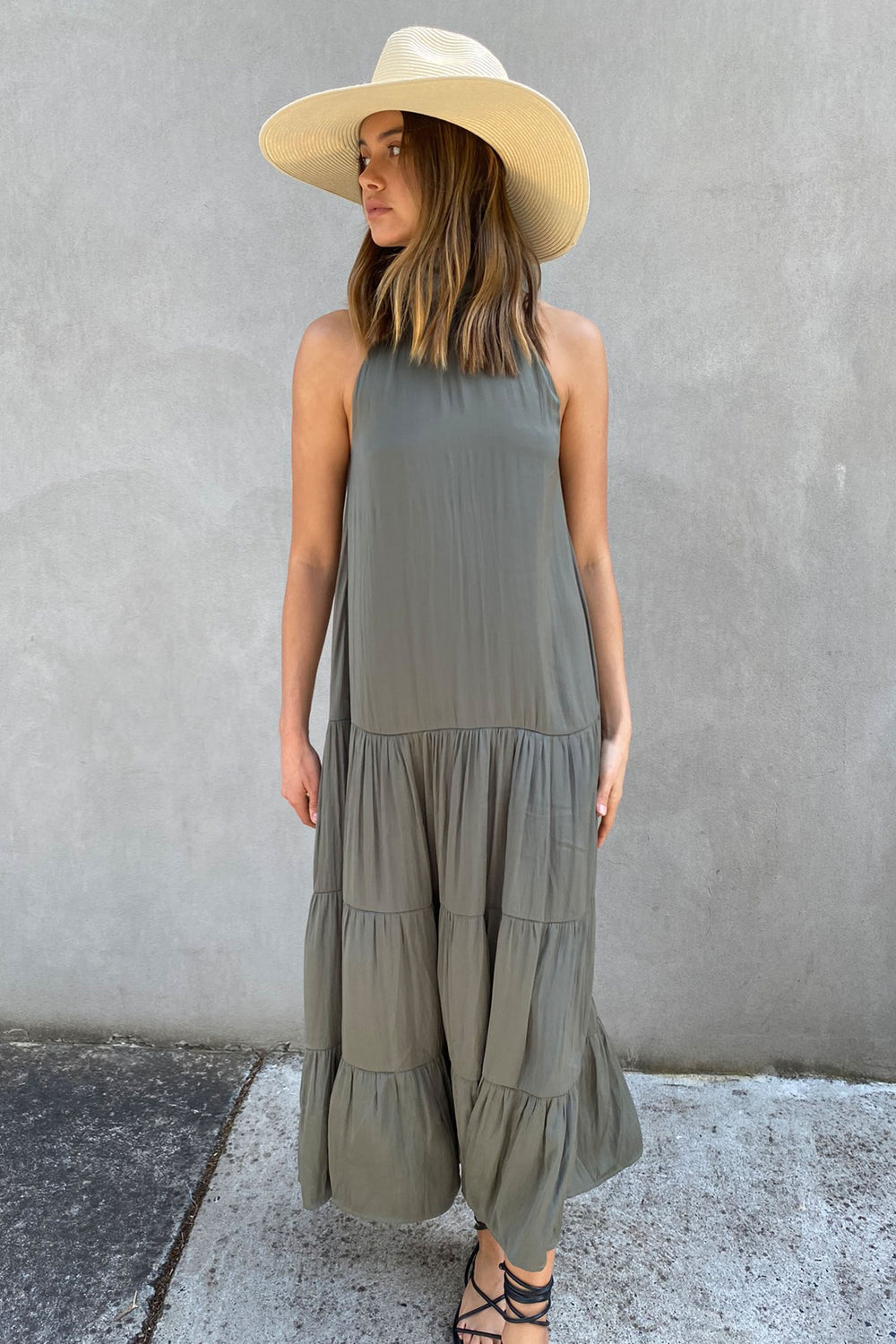 [TEST] Rowena High Neck Maxi Dress