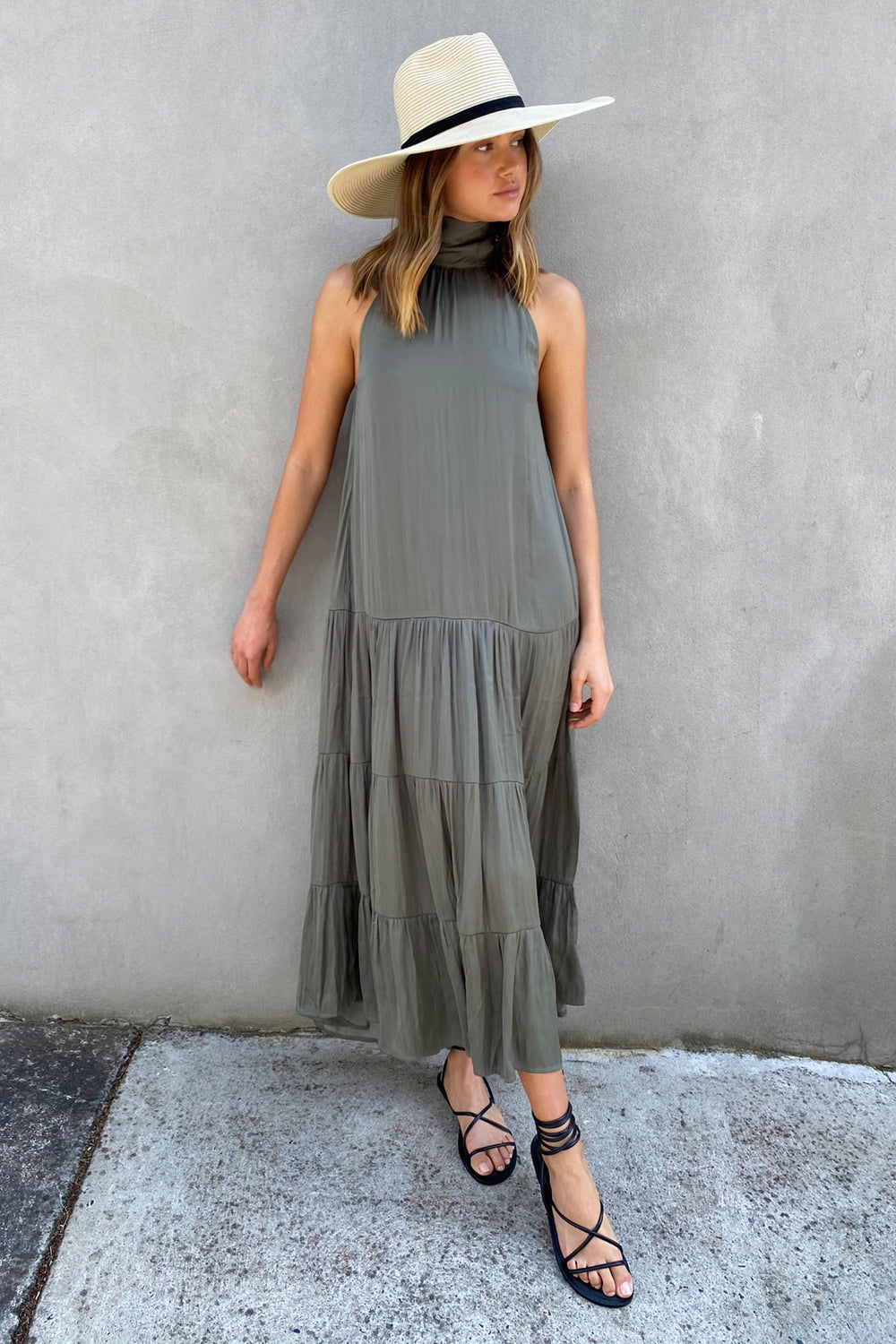 [TEST] Rowena High Neck Maxi Dress