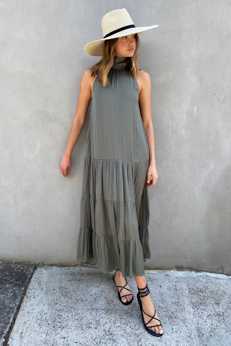 [TEST] Rowena High Neck Maxi Dress