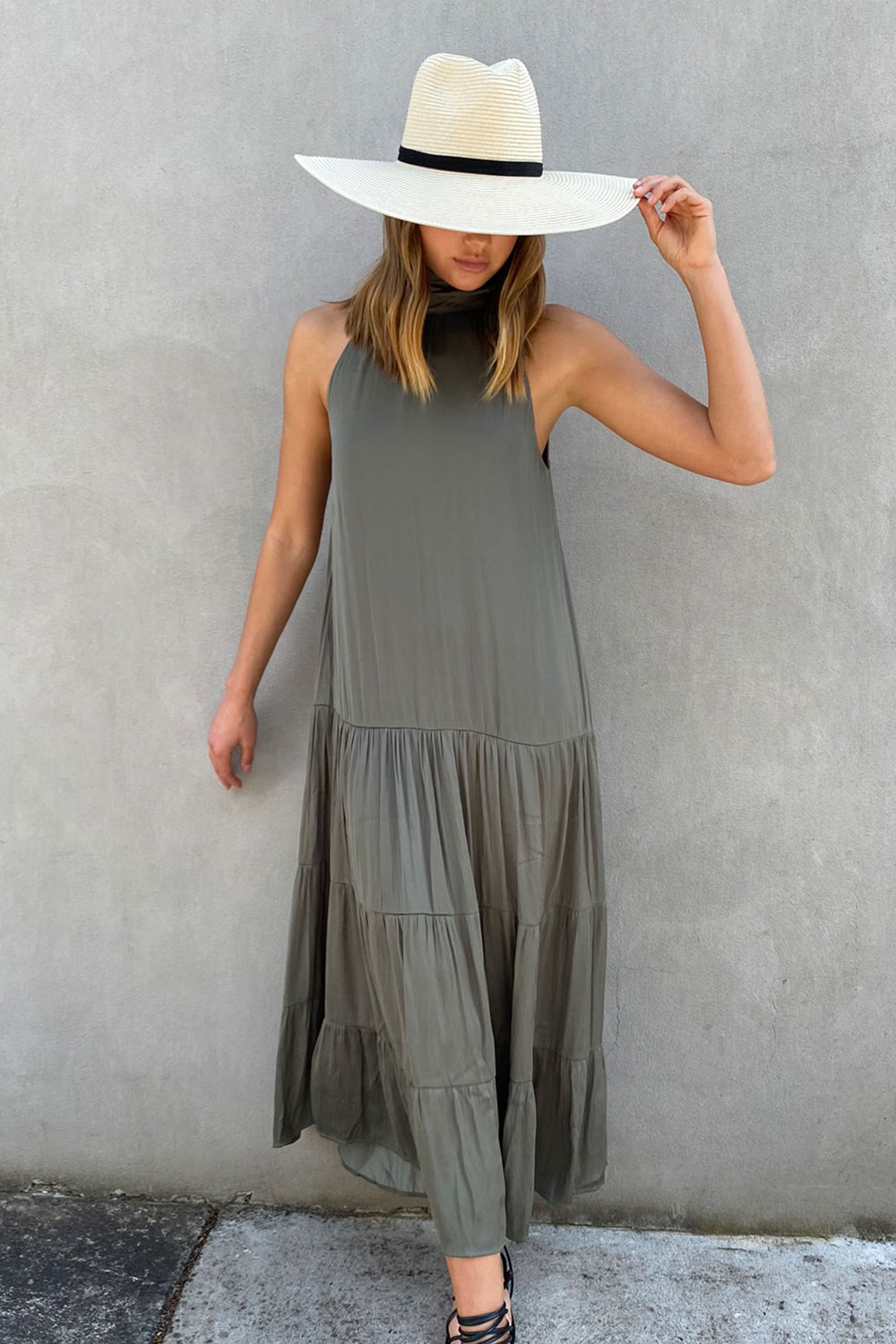 [TEST] Rowena High Neck Maxi Dress