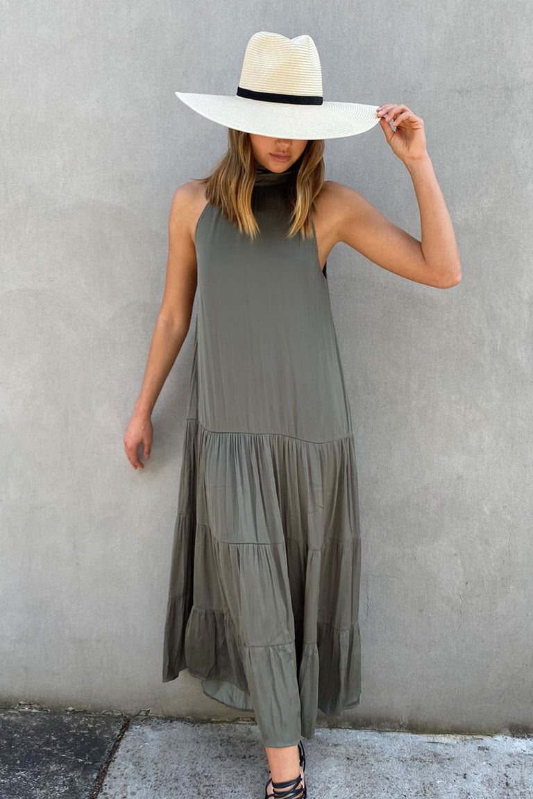 [TEST] Rowena High Neck Maxi Dress