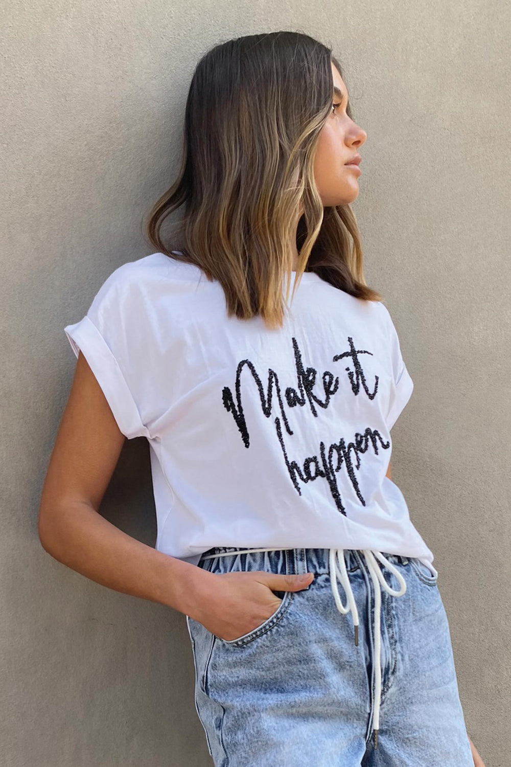 [TEST] Make It Happen Embellished Tee