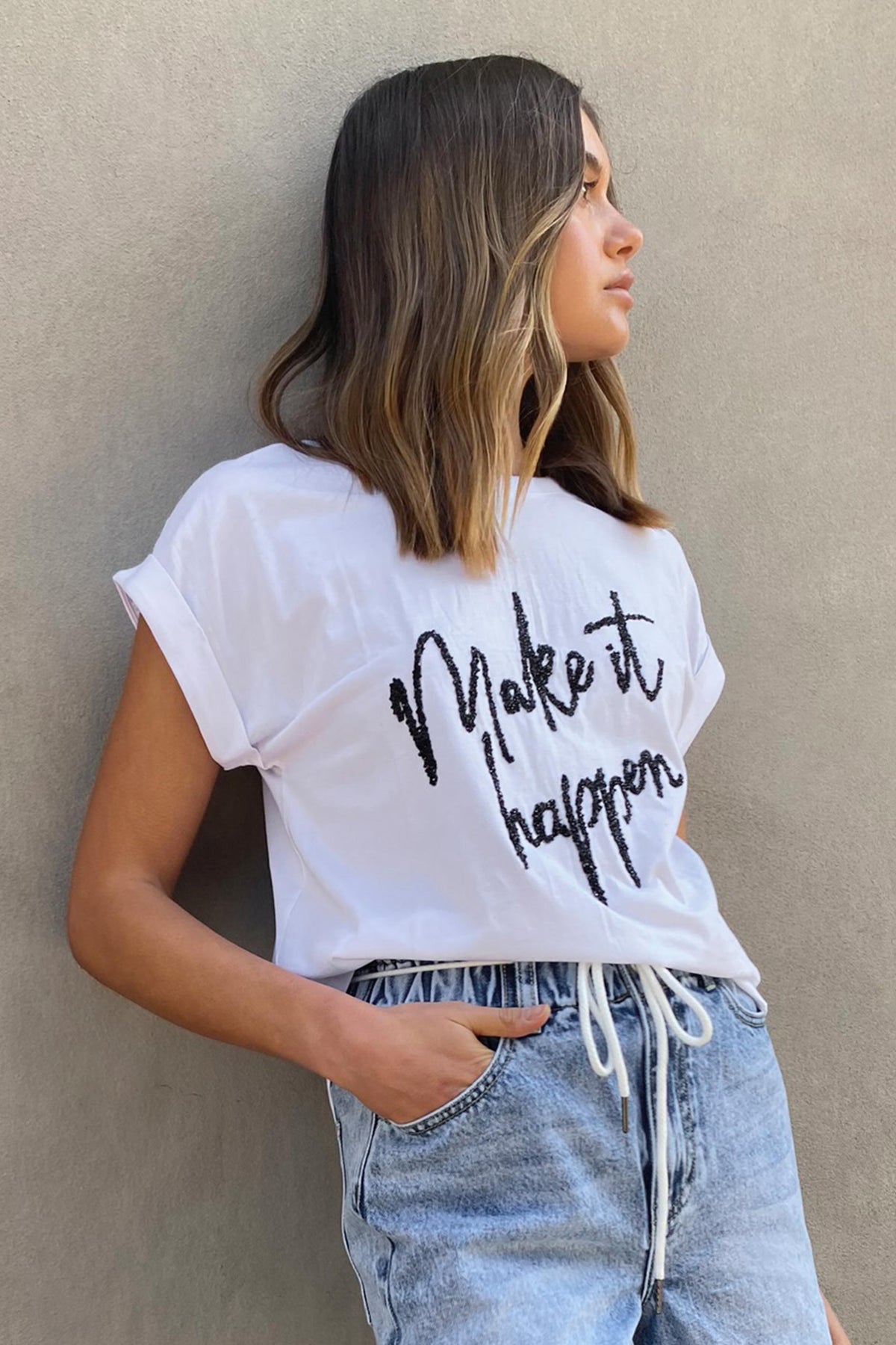 [TEST] Make It Happen Embellished Tee