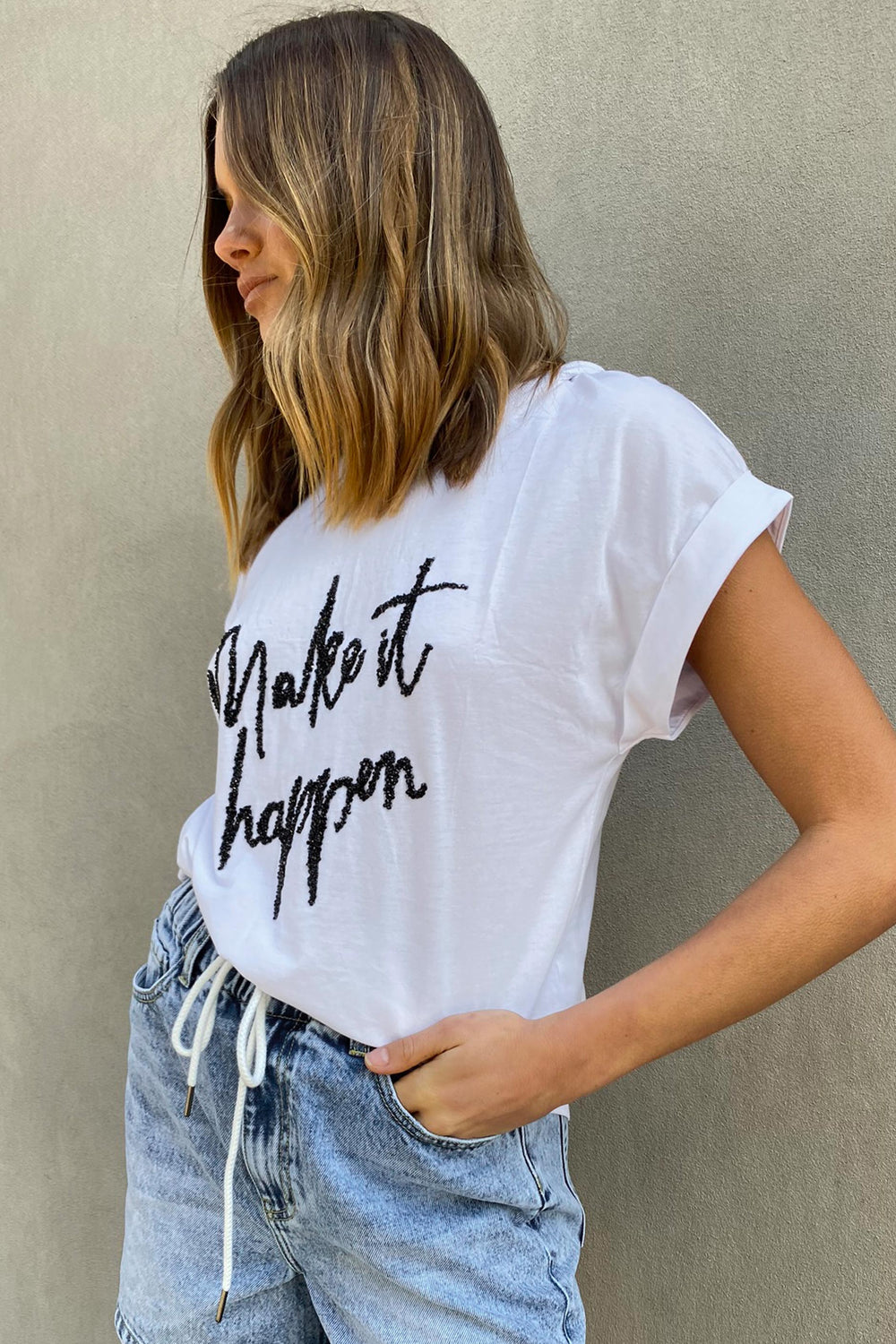 [TEST] Make It Happen Embellished Tee