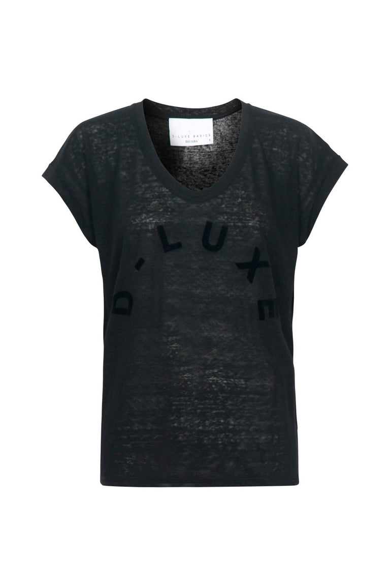 [TEST] D-Luxe Linen Scoop Neck Tee