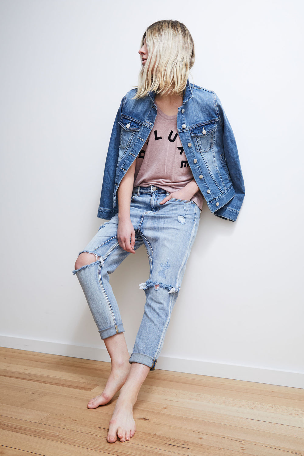 [TEST] D-Luxe Linen Scoop Neck Tee