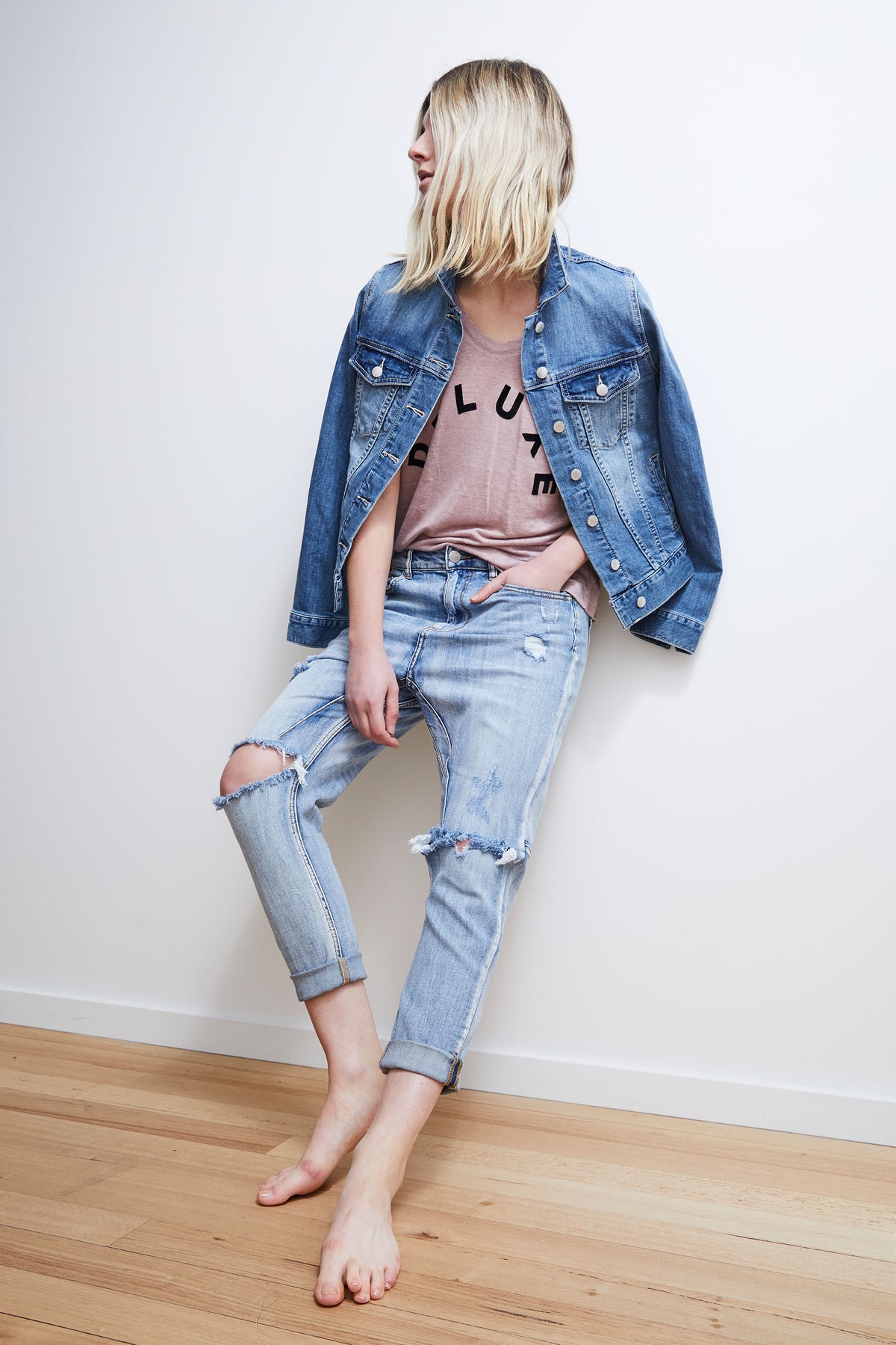 [TEST] D-Luxe Linen Scoop Neck Tee