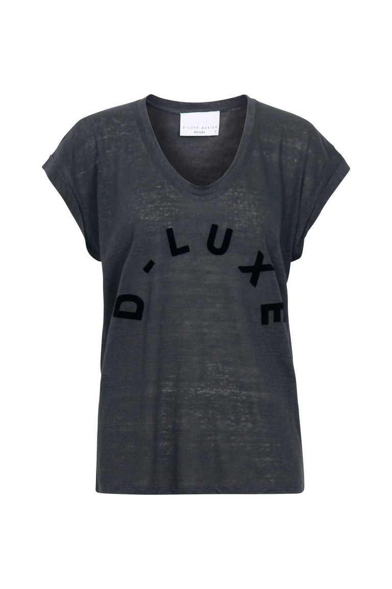 [TEST] D-Luxe Linen Scoop Neck Tee