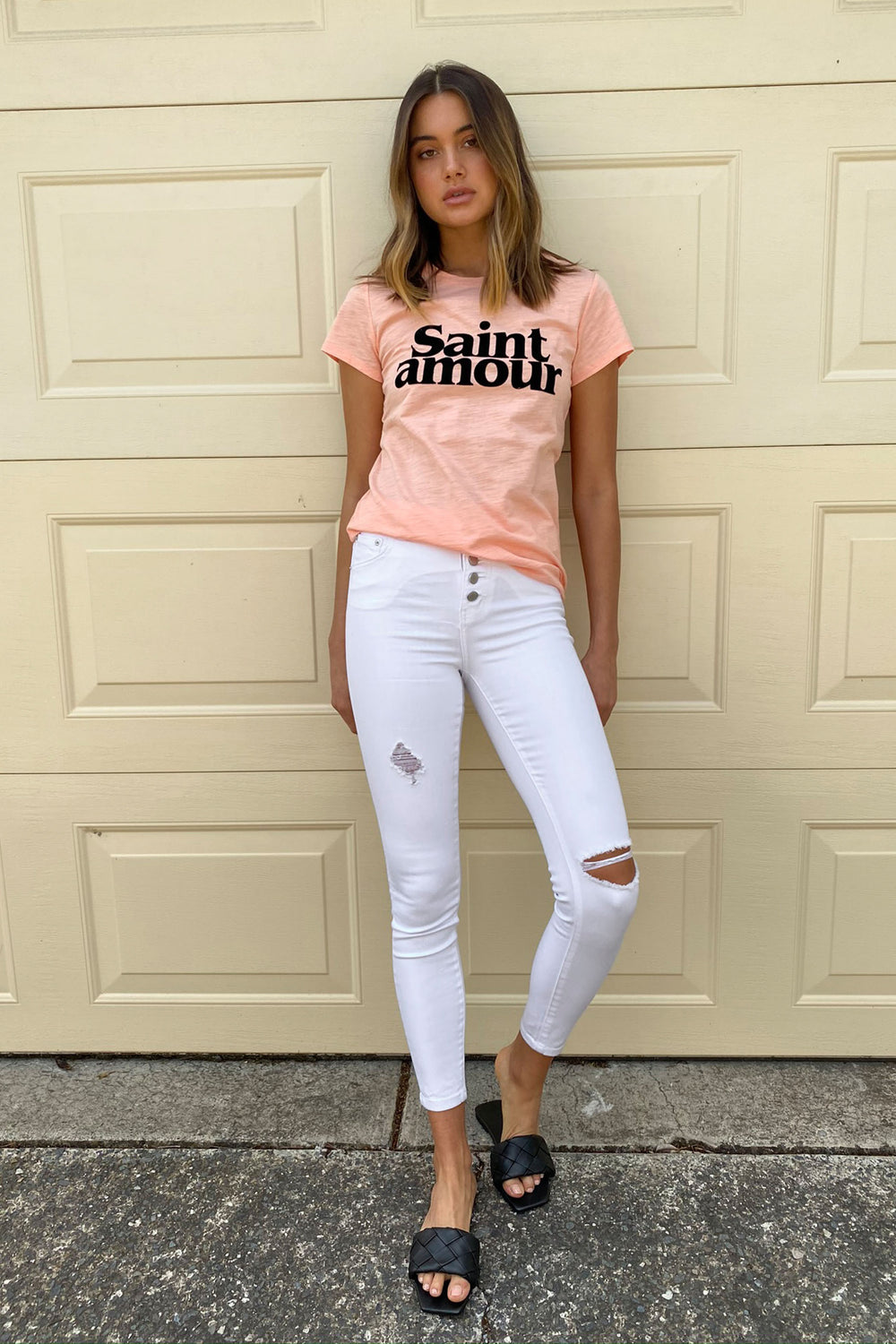 [TEST] Saint Amour Flocked Tee