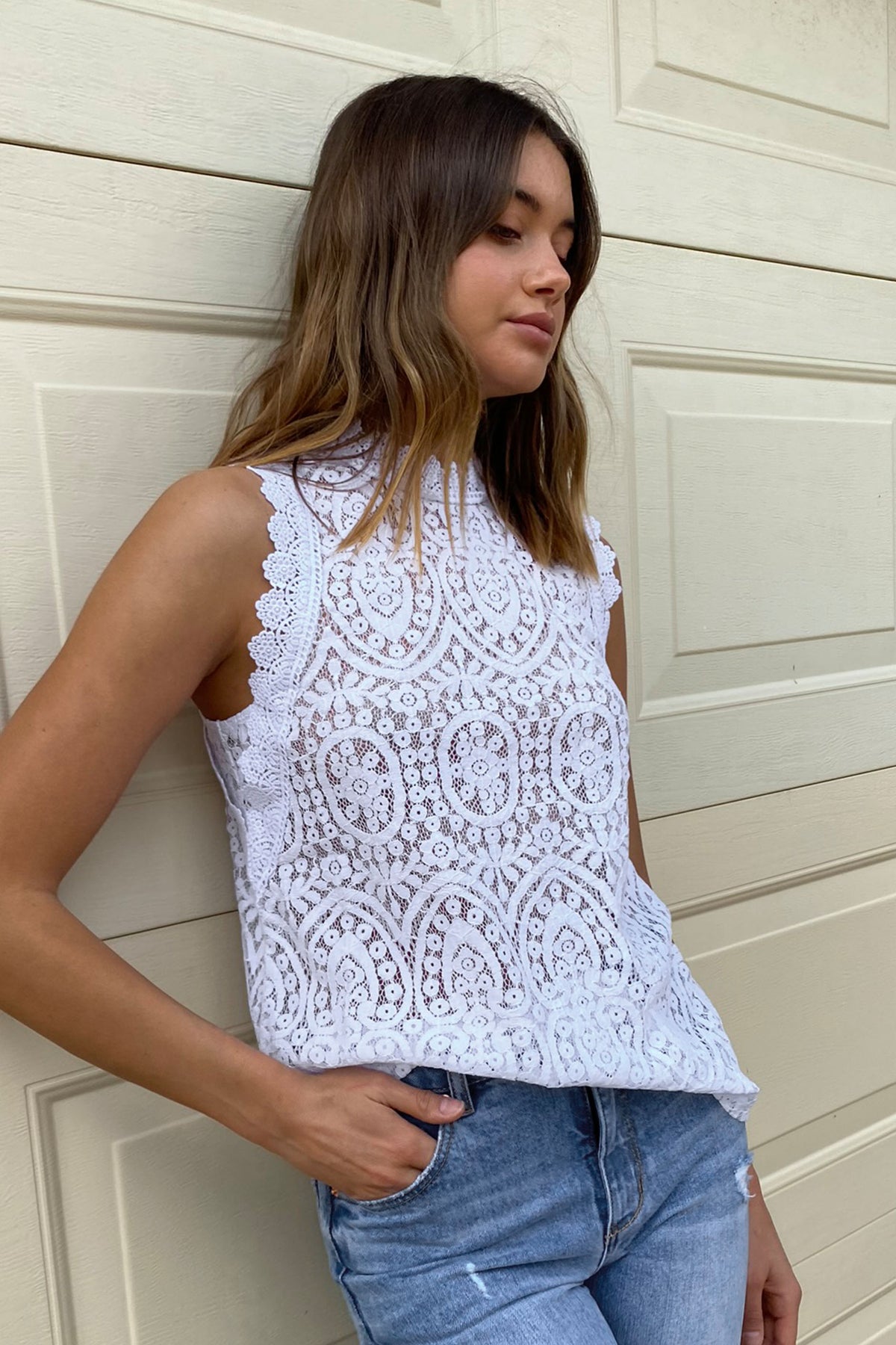 [TEST] Isla Sleeveless Lace Top
