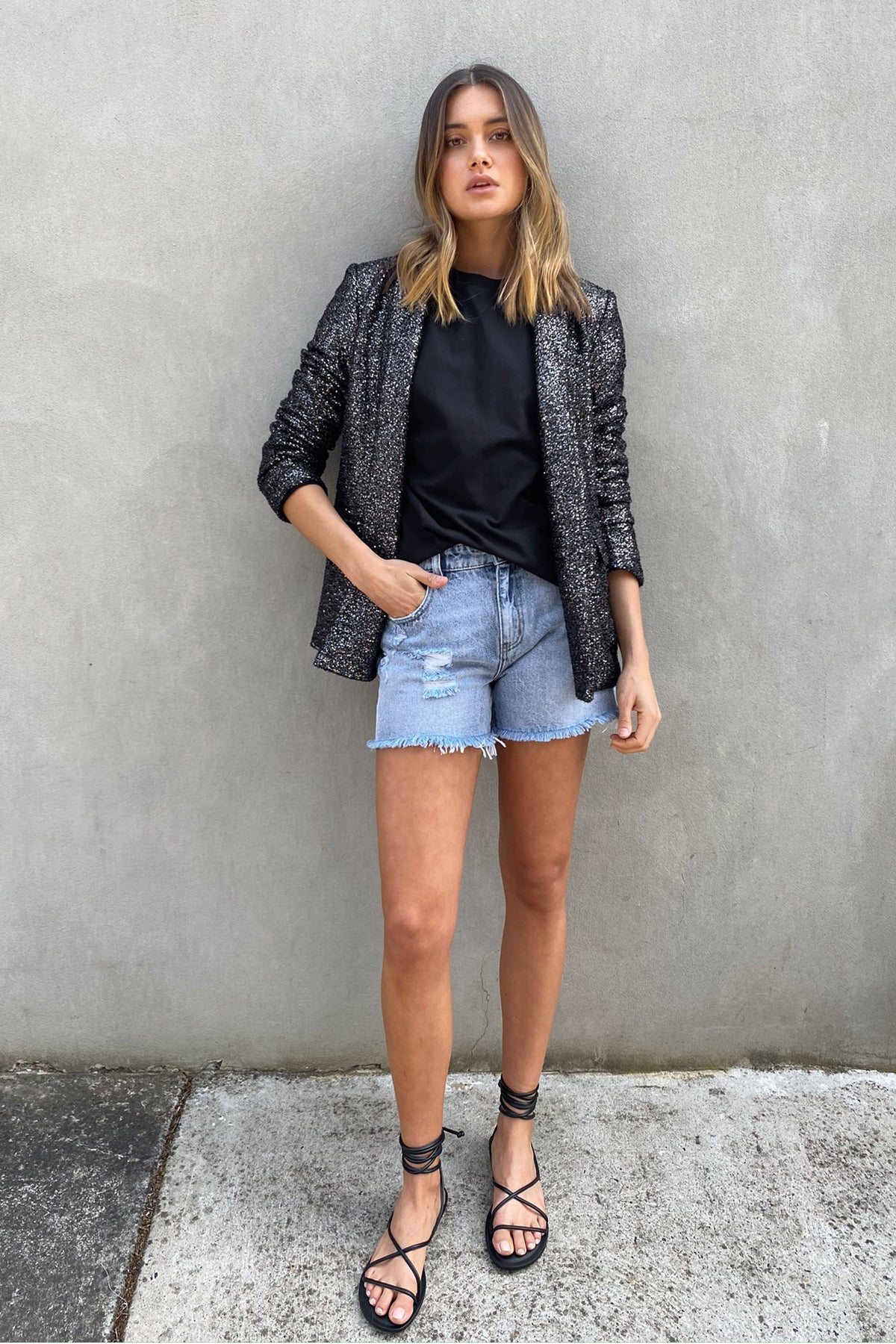 [TEST] Hutton Sequin Blazer