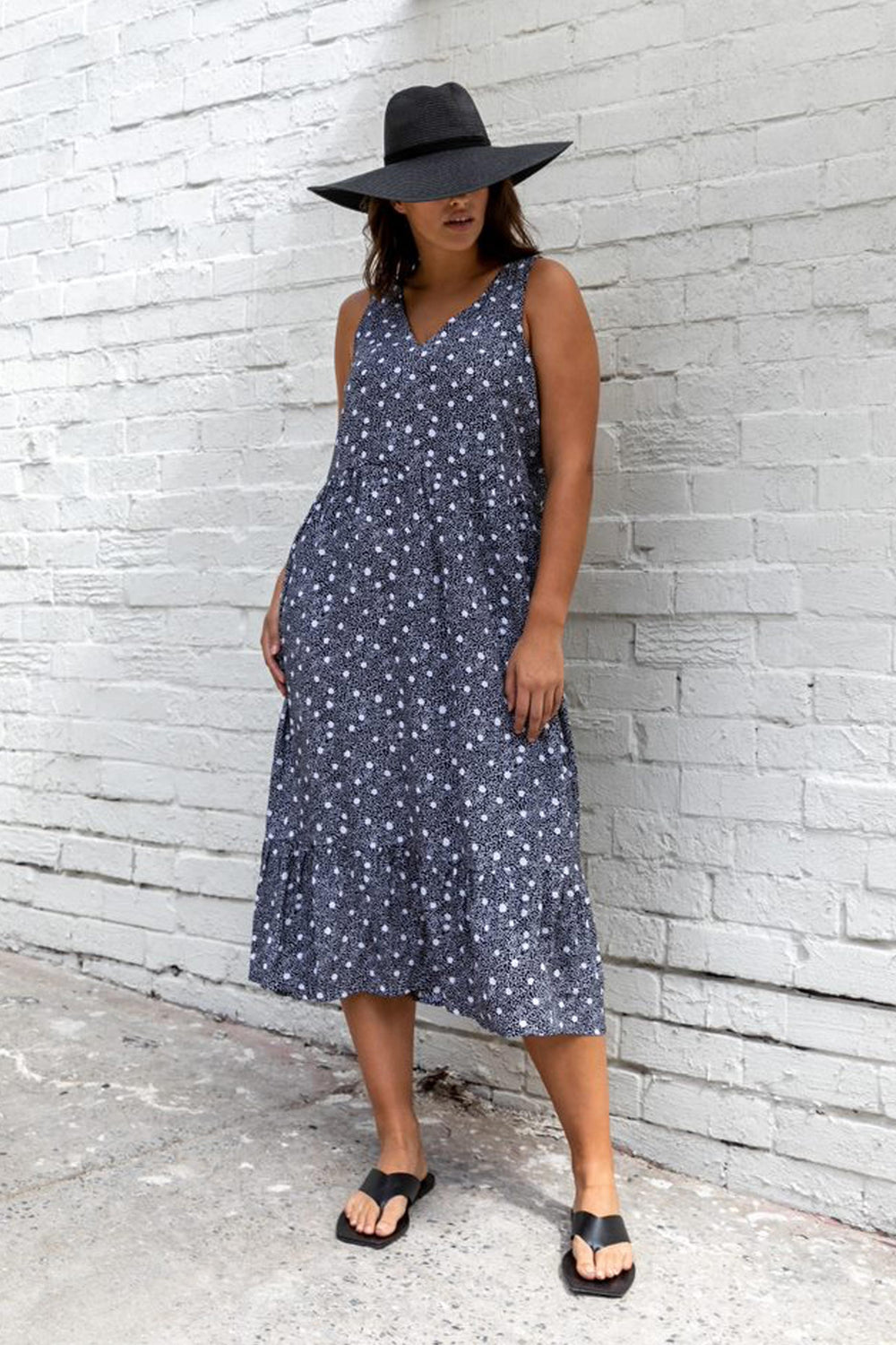 [TEST] Ari V Neck Tiered Midi Dress