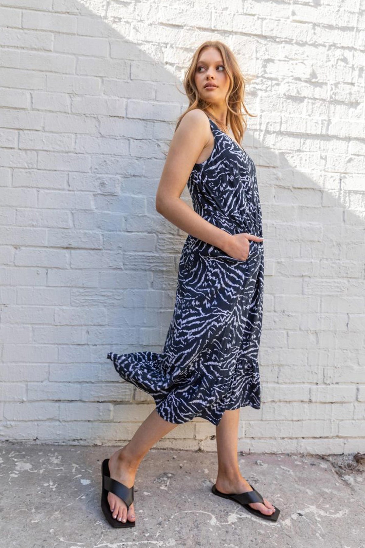 [TEST] Ari V Neck Tiered Midi Dress