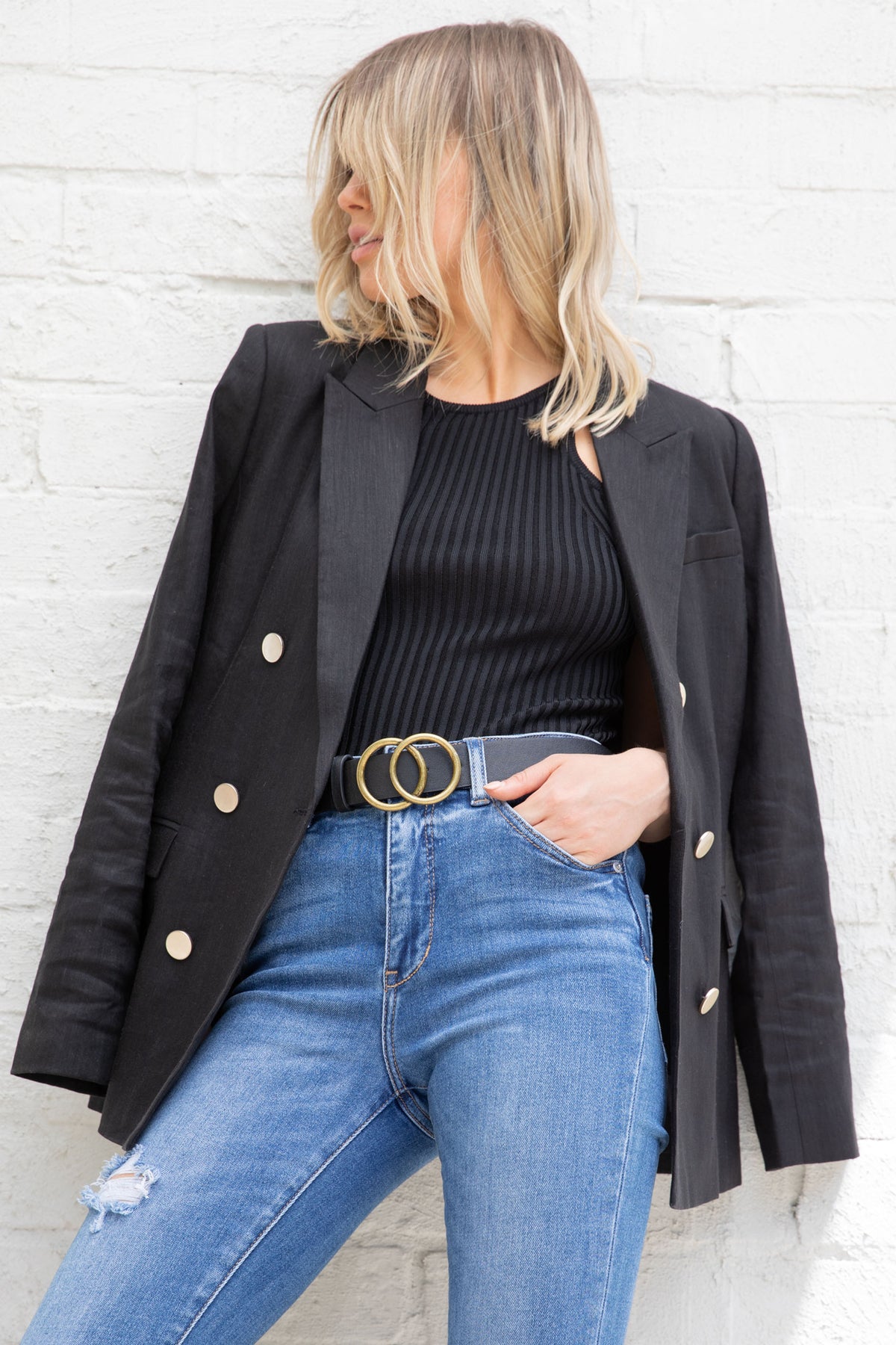 [TEST] Lana Oversized Linen Blazer