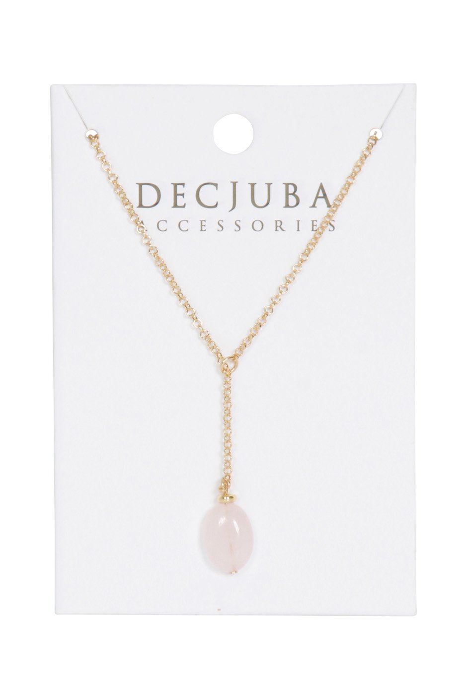 [TEST] Y Drop Quartz Necklace