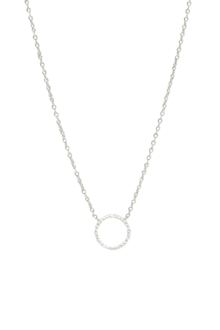 [TEST] Stone Set Circle Necklace