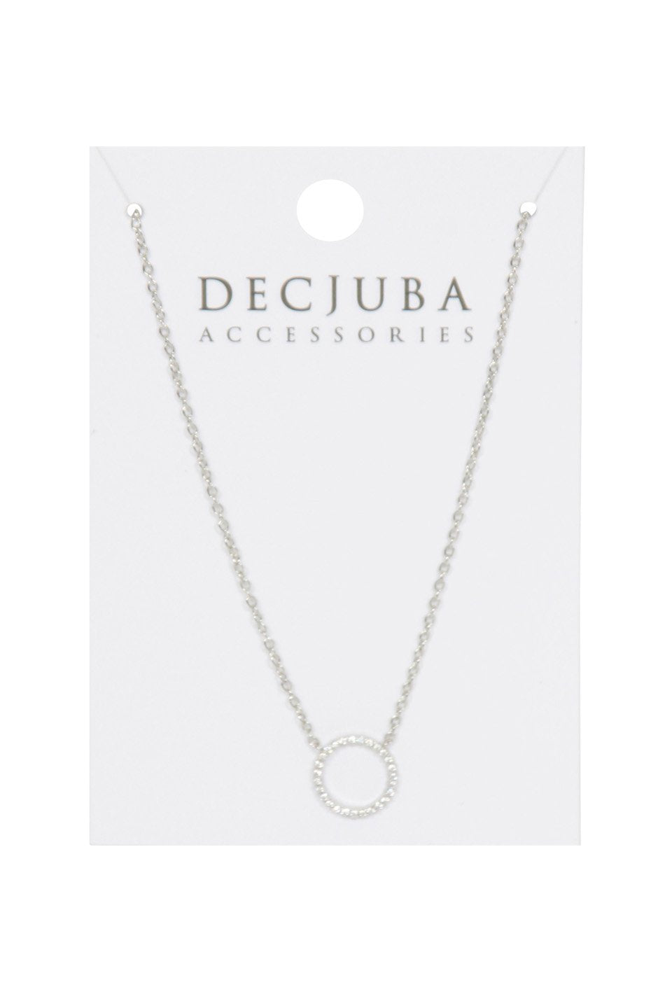 [TEST] Stone Set Circle Necklace
