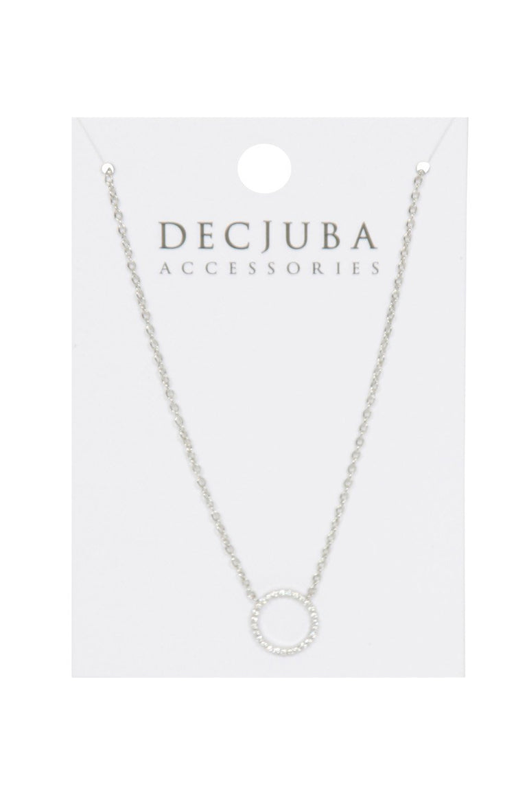 [TEST] Stone Set Circle Necklace