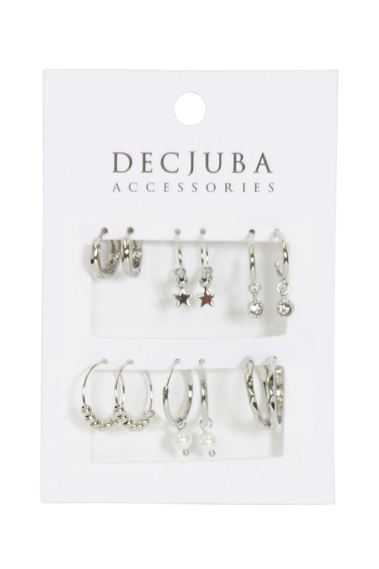 [TEST] 6 Pack Hoop Earrings