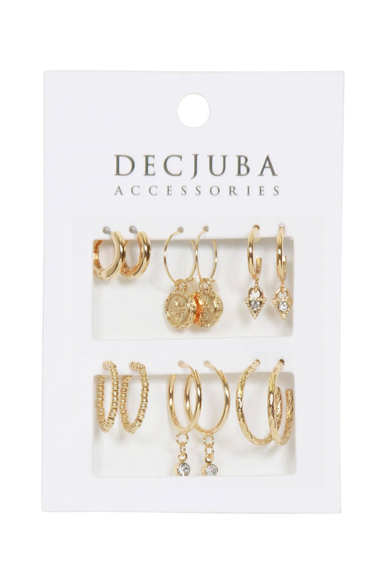 [TEST] 6 Pack Hoop Earrings