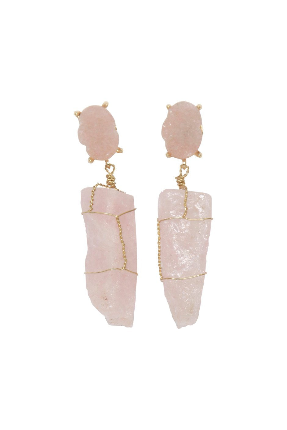 [TEST] Double Semi Precious Earrings