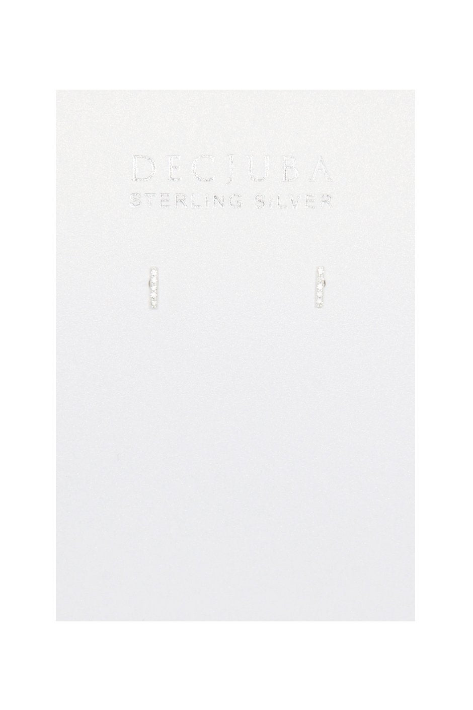 [TEST] Stone Set Bar Stud Earrings