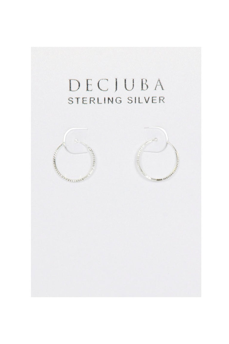 [TEST] 15mm Facet Hoop Earrings