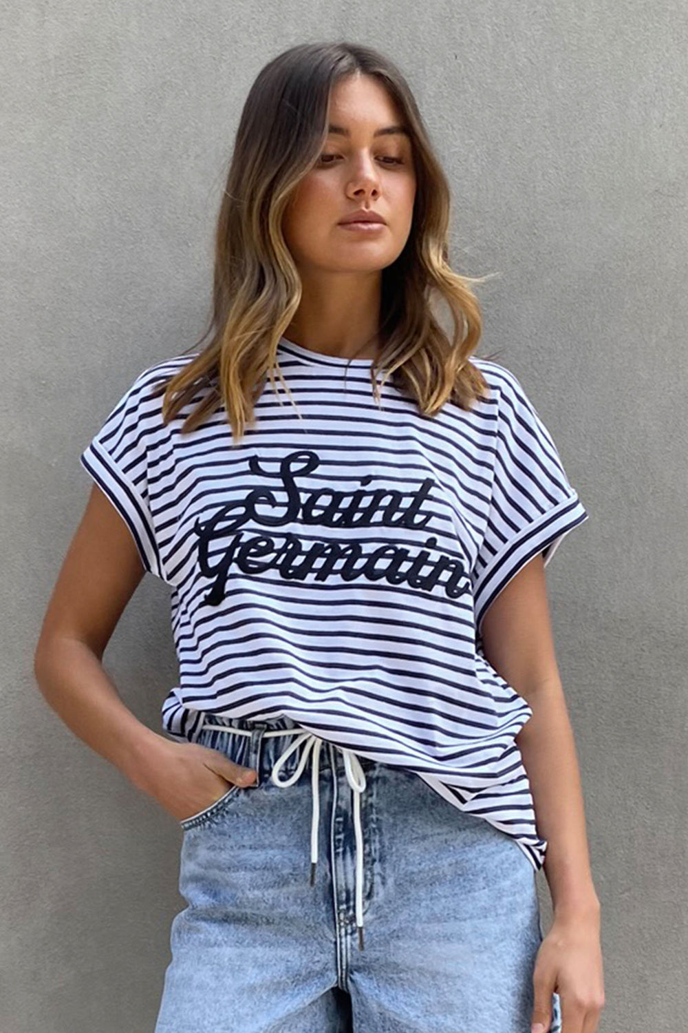 [TEST] Saint Germain Embroidered Tee