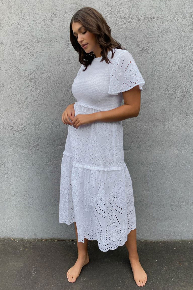[TEST] Bonnie Broderie Midi Dress