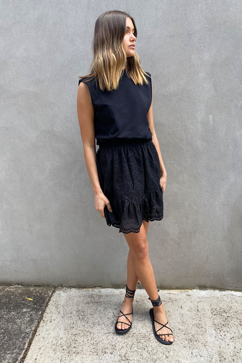 [TEST] Penny Broderie Mini Skirt