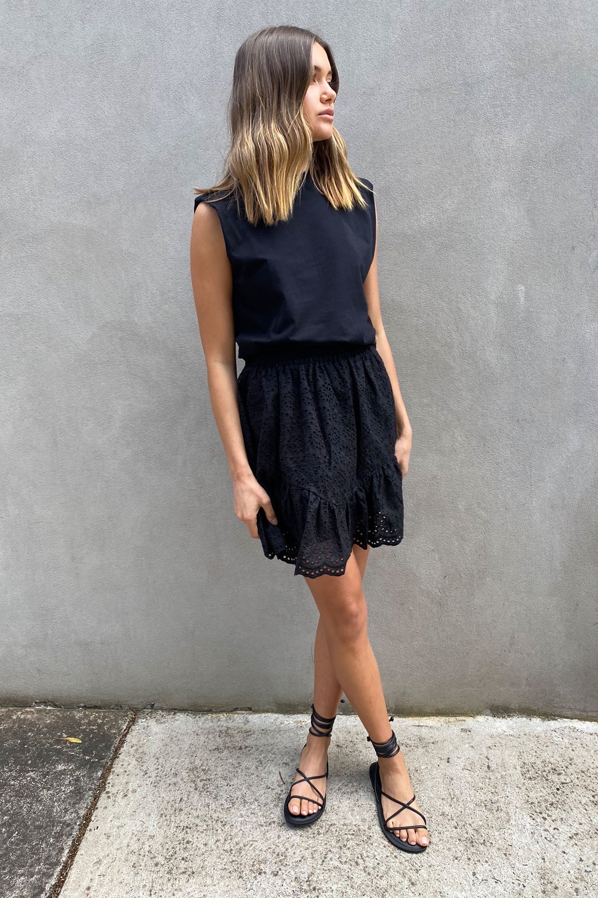 [TEST] Penny Broderie Mini Skirt