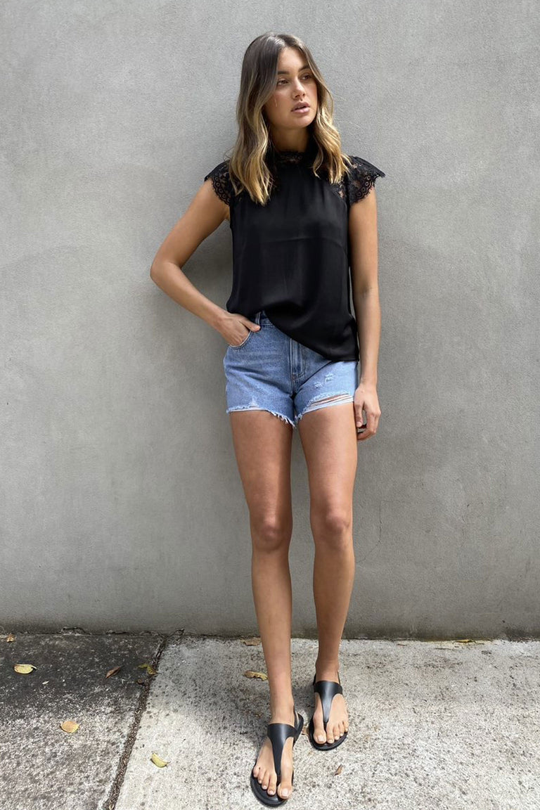 [TEST] Willow Lace Frill Sleeve Top