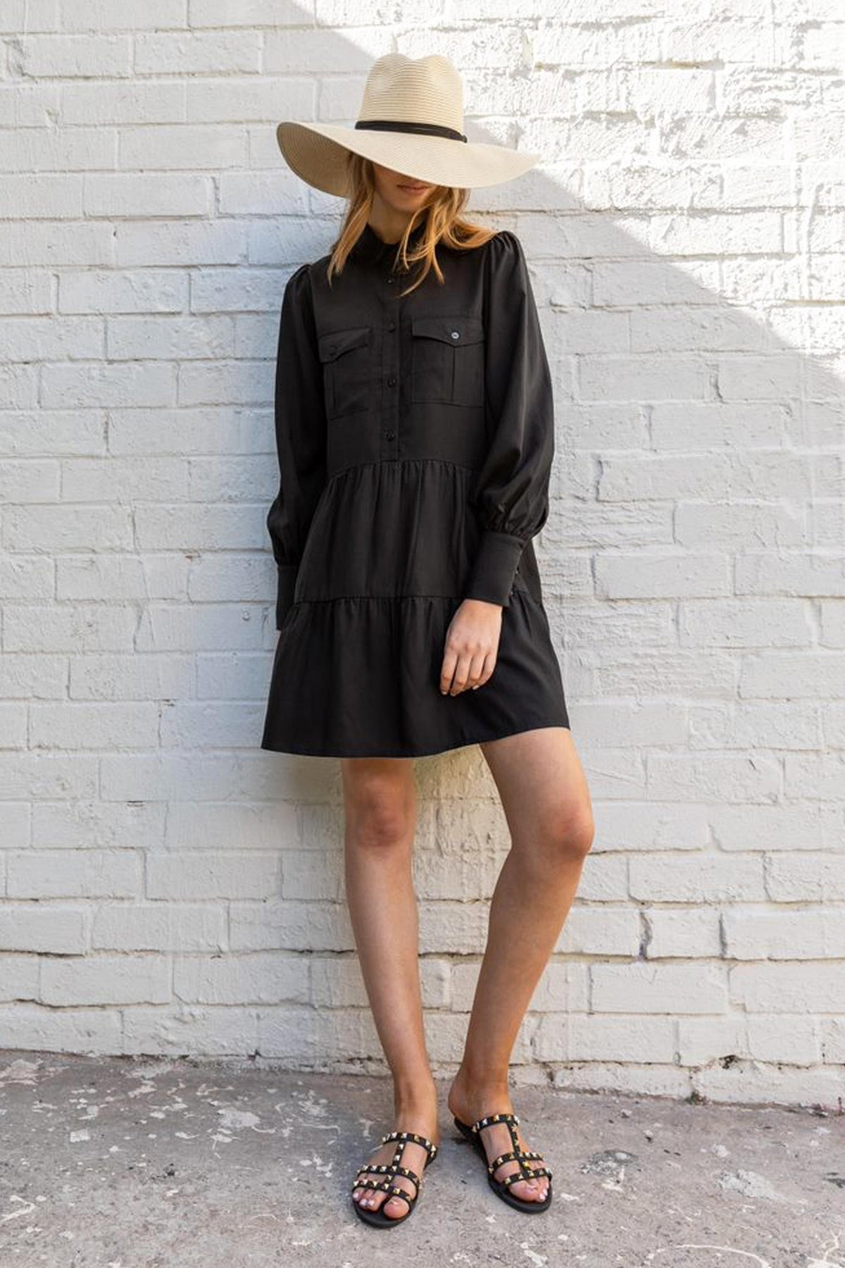 [TEST] Kym Tiered Shirt Dress