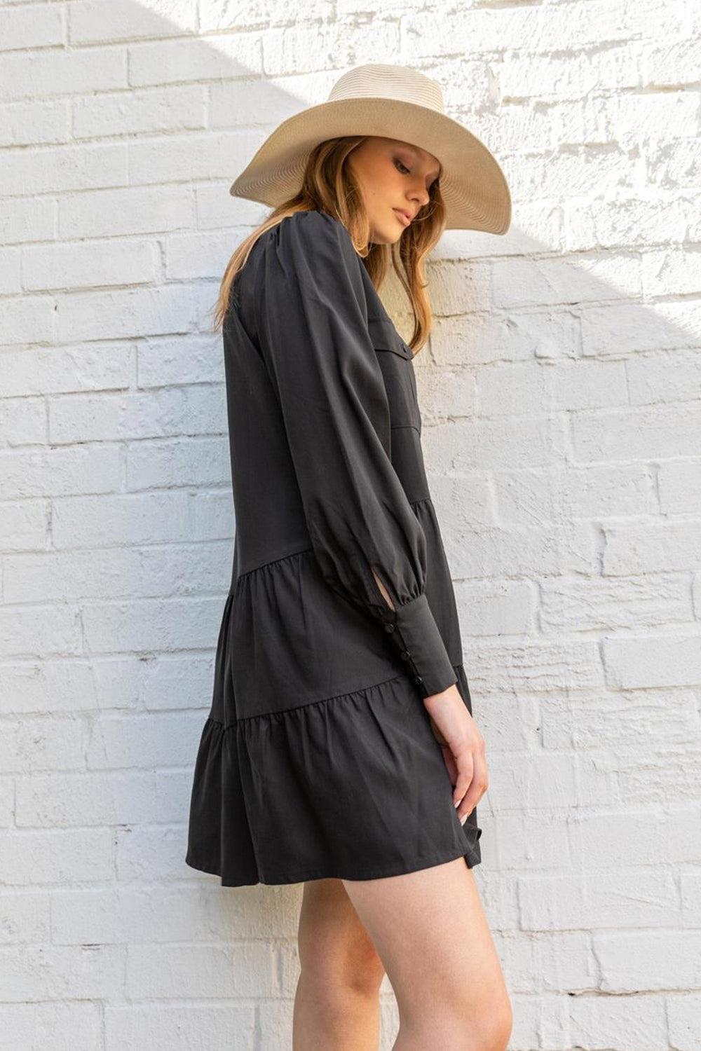 [TEST] Kym Tiered Shirt Dress